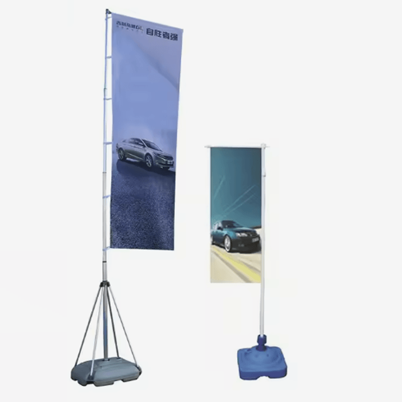 Telescopic Water Injection Base Flag